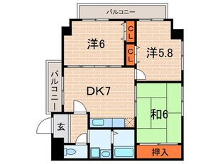 ヴィラ　芦屋の物件間取画像